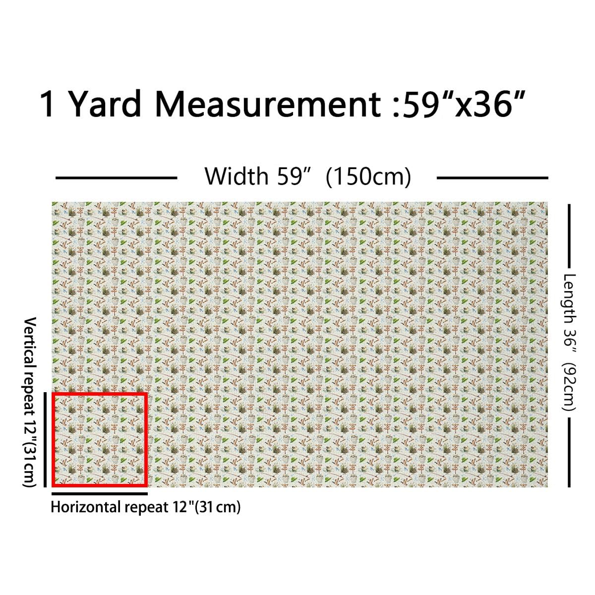 Homewish Tkanina kaczki krzyżówki od The Yard 920 cm x 160 cm