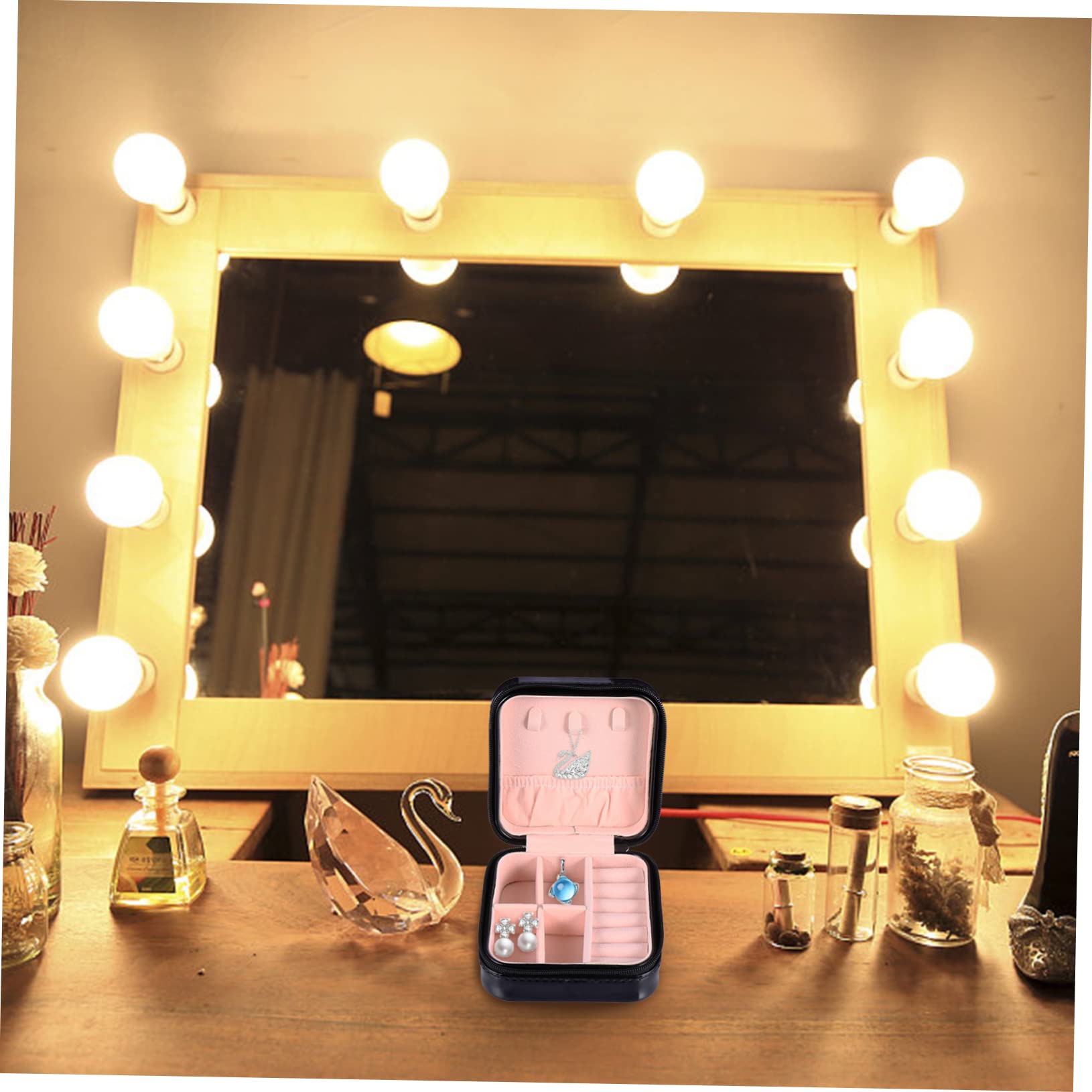 Healeved 3 Pezzi Scatola Organizer per PU Contenitore per Collane con Design Compatto e Perfetta per Ragazze