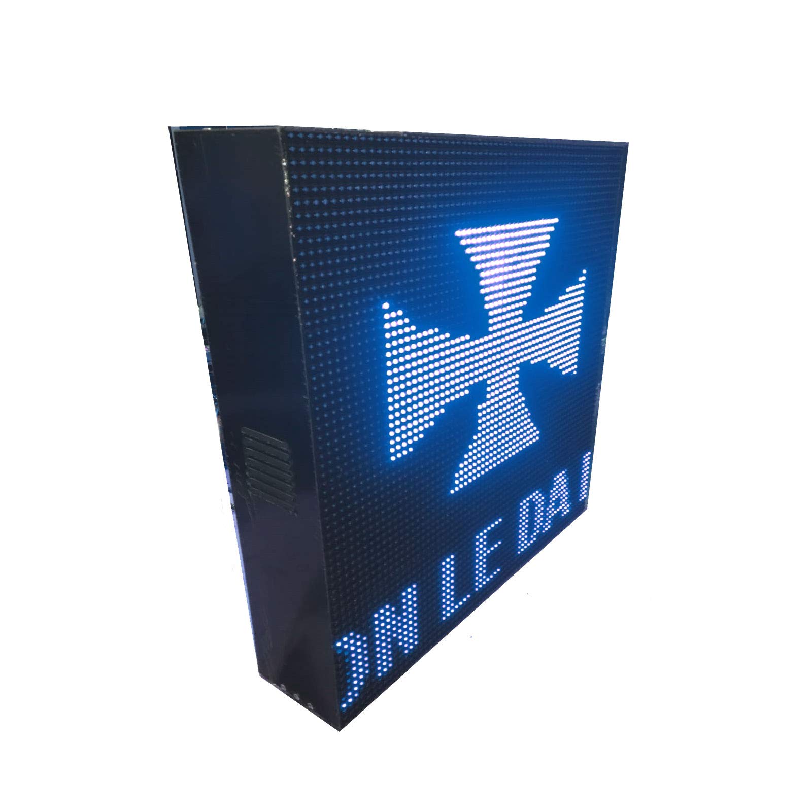 CARTEL LED PROGRAMABLE LETRERO LED PROGRAMABLE PANTALLA LED PROGRAMABLE (64 * 64 cm, BLANCO) ROTULO LED PROGRAMABLE CARTEL ELECTRÓNICO ANUNCIA TU NEGOCIO/PROGRAMMABLE LED PANEL BANDEROLA LED