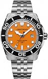 Cestrian Pro Dive 42mm Automatic Men’s Watch – Orange Dial, 316L Stainless Steel Case & Bracelet, 300m Water Resistant - 1