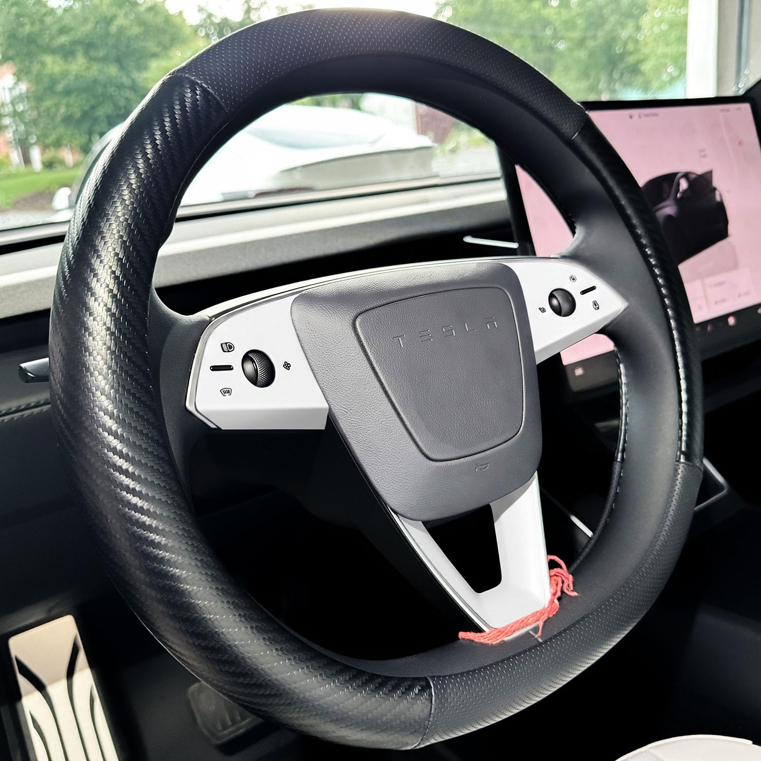 Amazon | Tesla Model 3 / Model Y ハンドルラップ - 2025+ (テスラ