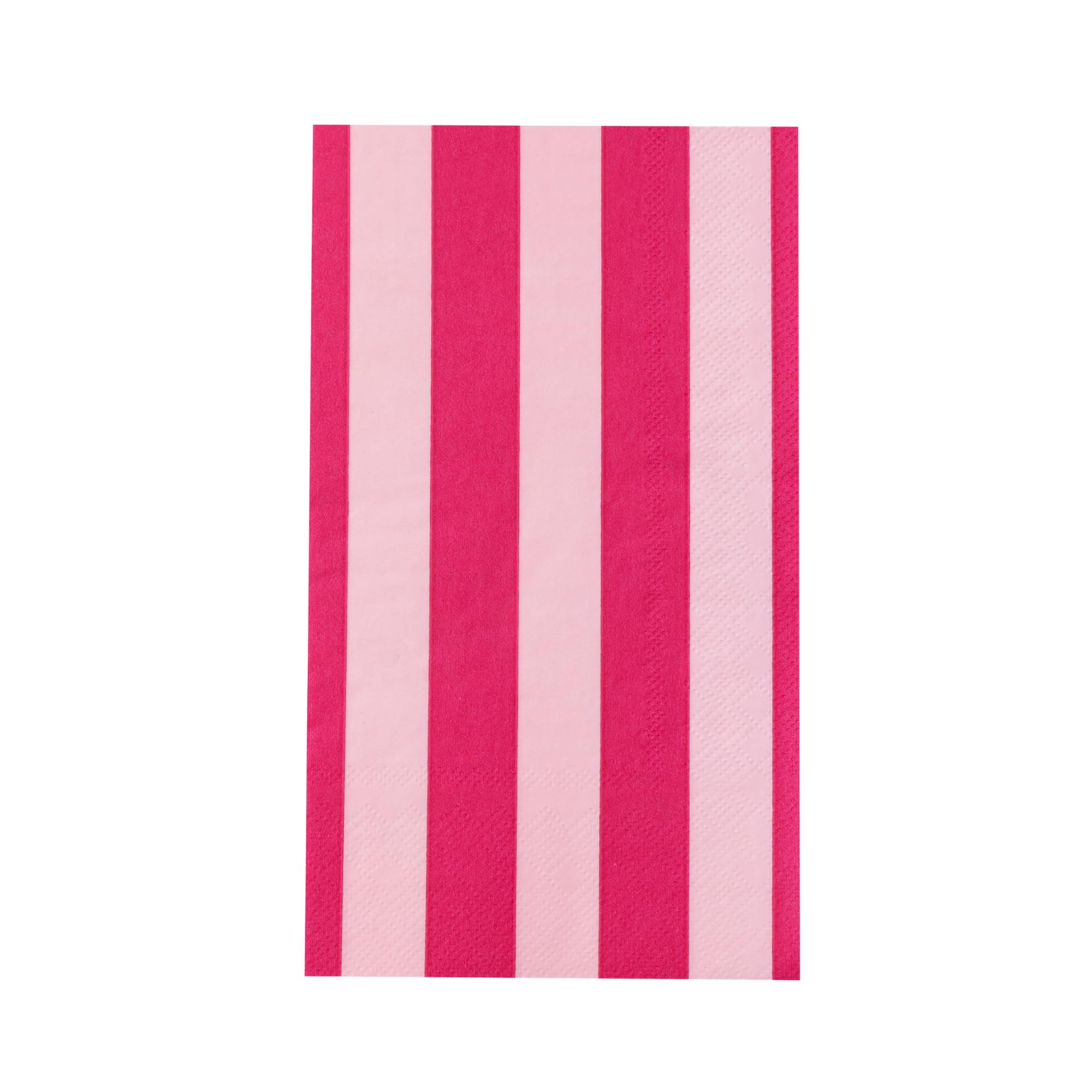 Bonjour Fête Hot Pink Cabana Stripe Guest Towels, Pack of 20, 4.25x7.75"