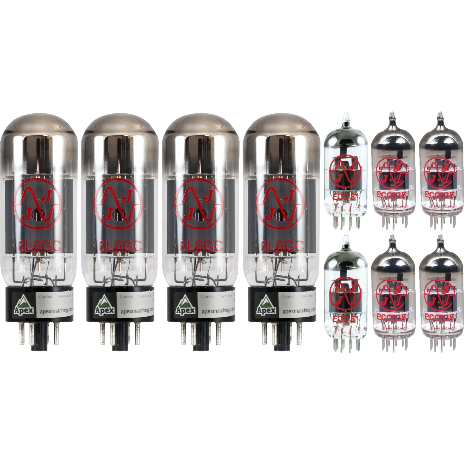 Tube Set - for Fender 65 Twin Reverb Reissue, Tube Brand: JJ Electronics