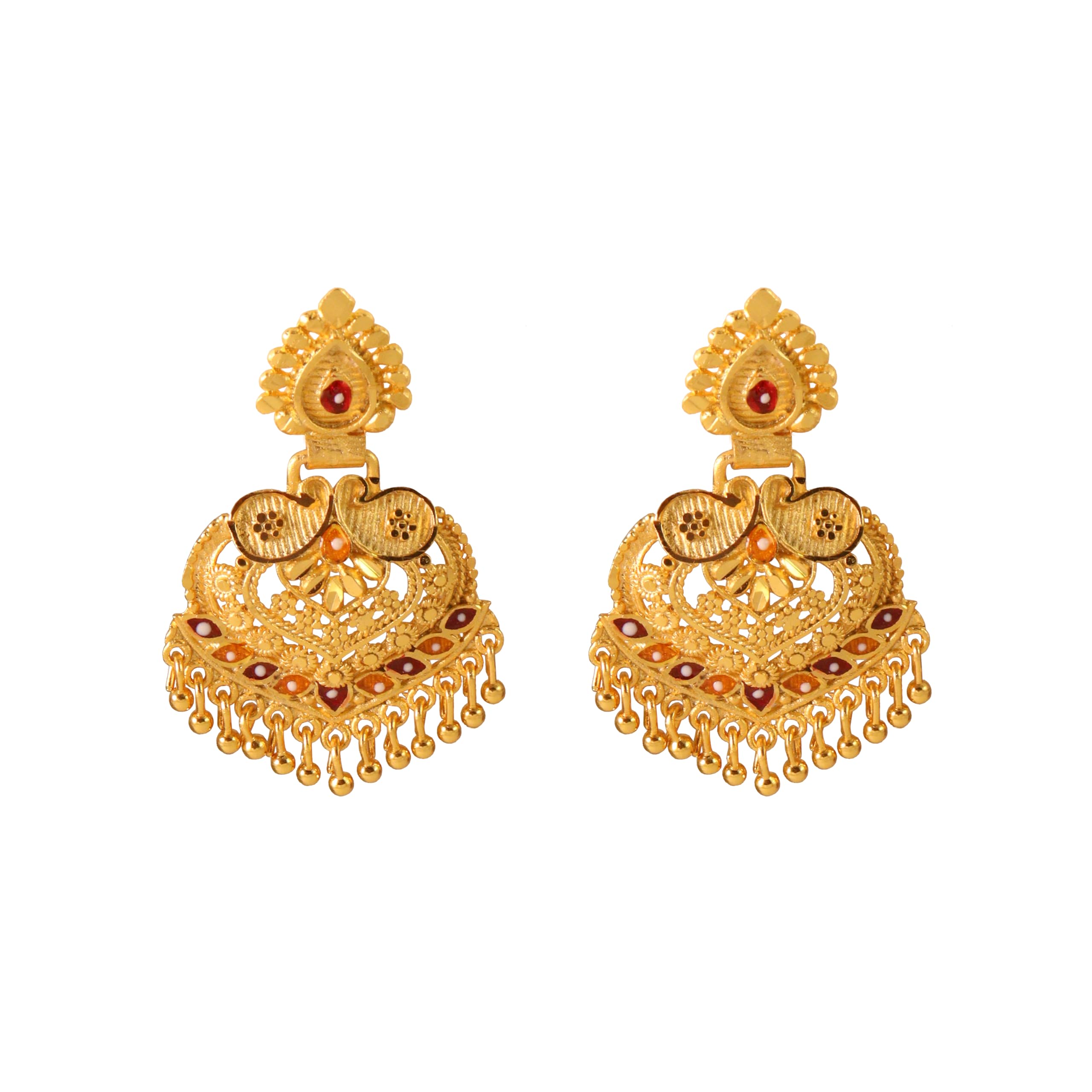 CUTE GOLD One Gram Forming Gold Plated Fashion Jewellery Traditional Earring for Women & Girls (EAR-5028) (B0D4VJNF3Z) Amazon Price History, Amazon Price Tracker
