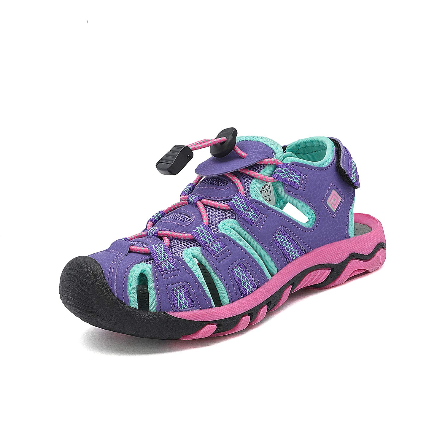 DREAM PAIRSBoys Girls Closed-Toe Outdoor Athletic Trekking Hiking Summer Sport Sandals