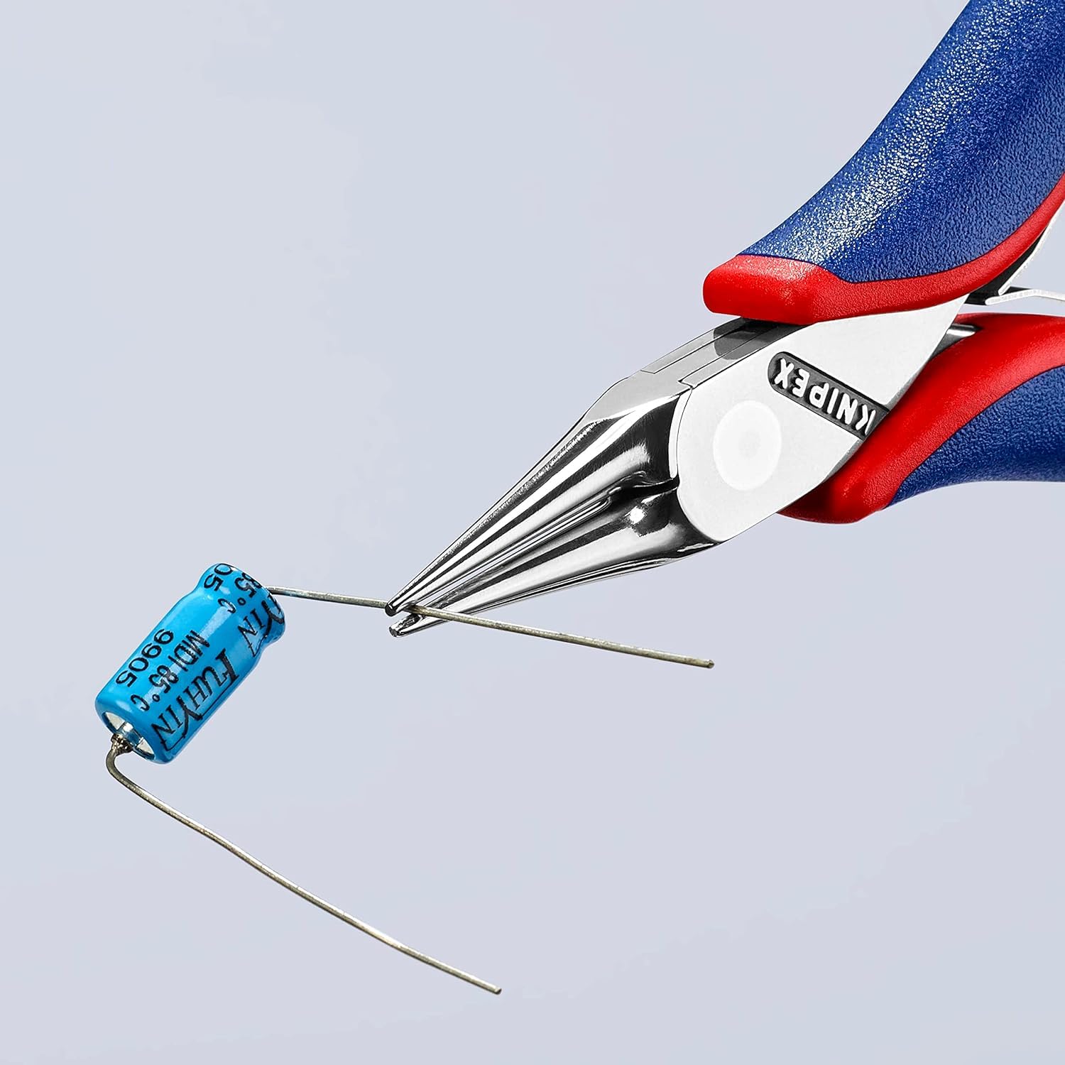 KNIPEX Szczypce dla elektroników ze złączem wsuwkowym z osłonkami wielokomponentowymi 115 mm, 35 32 115