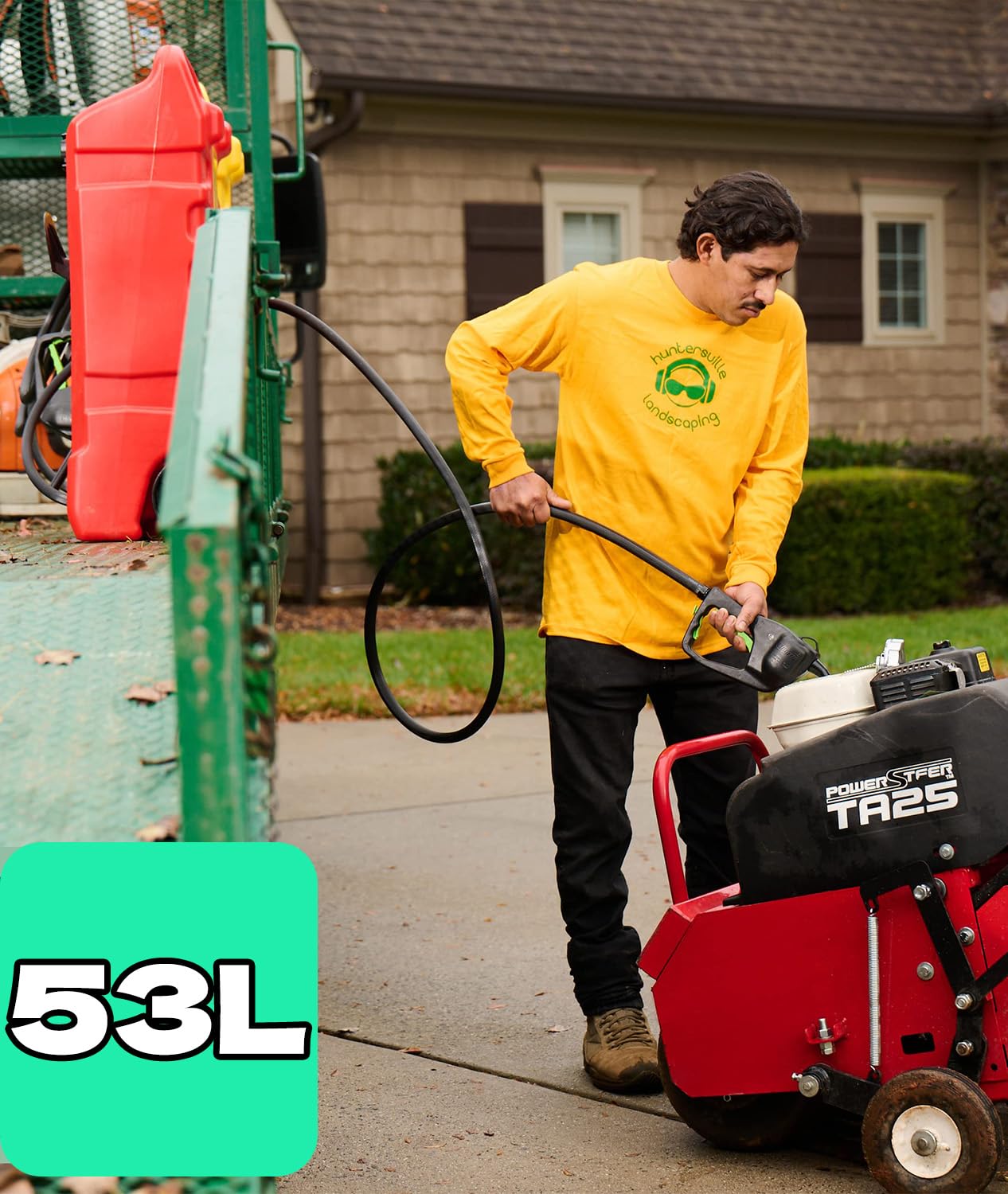 Amazon.co.jp: ガソリン携行缶 燃料タンク 53L エンジン工具用 発電機  