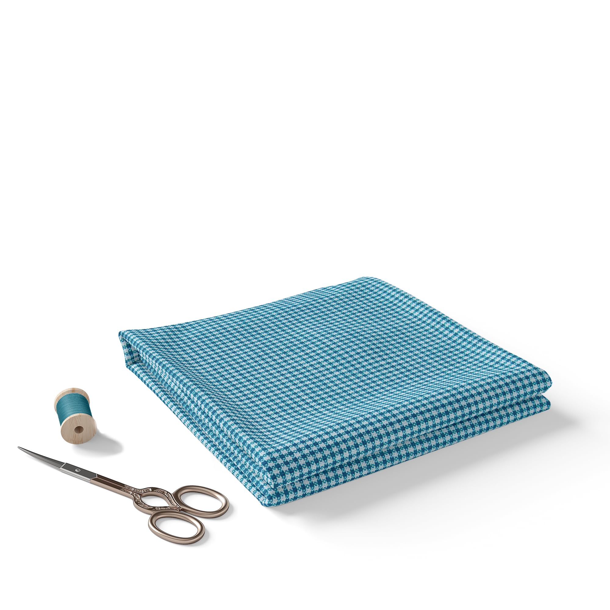 BIGREAMS Unstitched Pure Cotton Checkered Gingham Shirt Fabric For Summer Wear - Soft, Breathable & Lightweight, Ideal for DIY Shirts and Casual Wear, 58" Wide-image-46