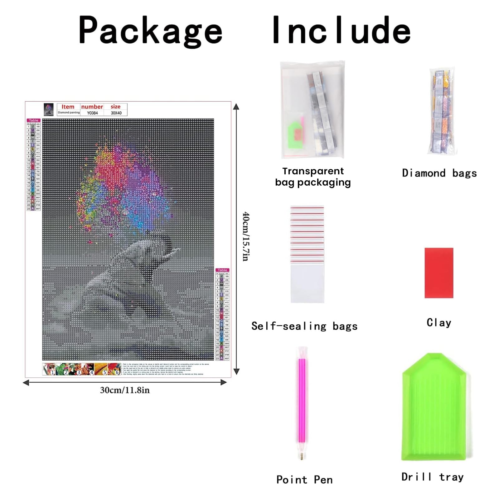 Kit di pittura con diamanti fai da te per adulti, 5D con trapano