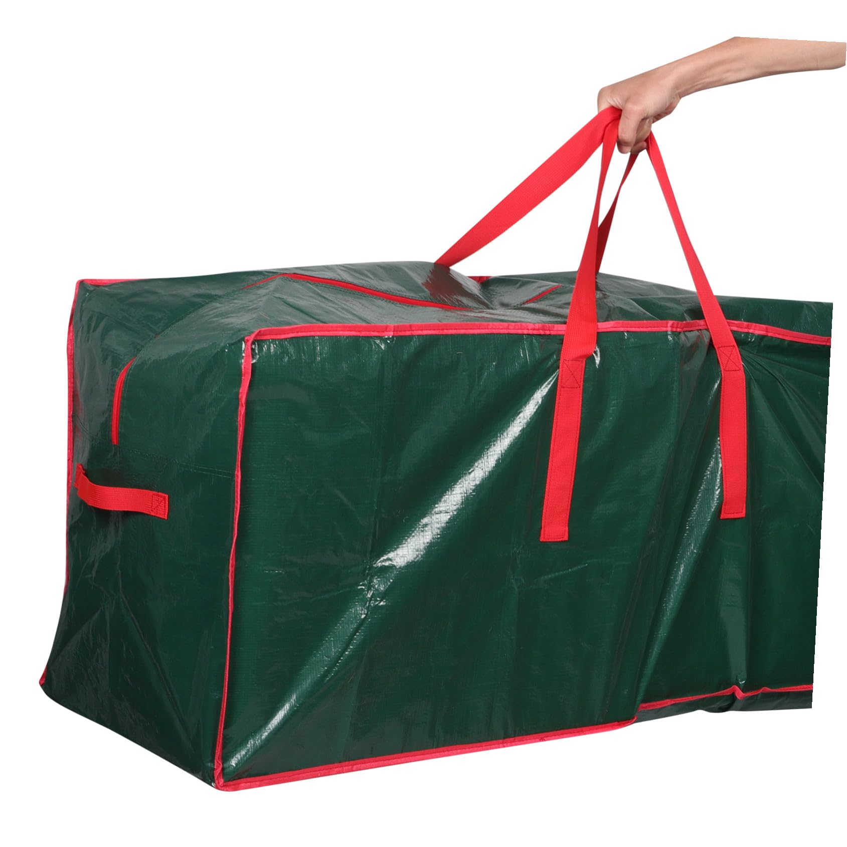 Gatuida Borsa Portaoggetti per Albero di Natale Organizer in Manici Rinforzati Cerniere Doppie Grande Capacità Salvaspazio per Decorazioni Natalizie e Alberi Finti