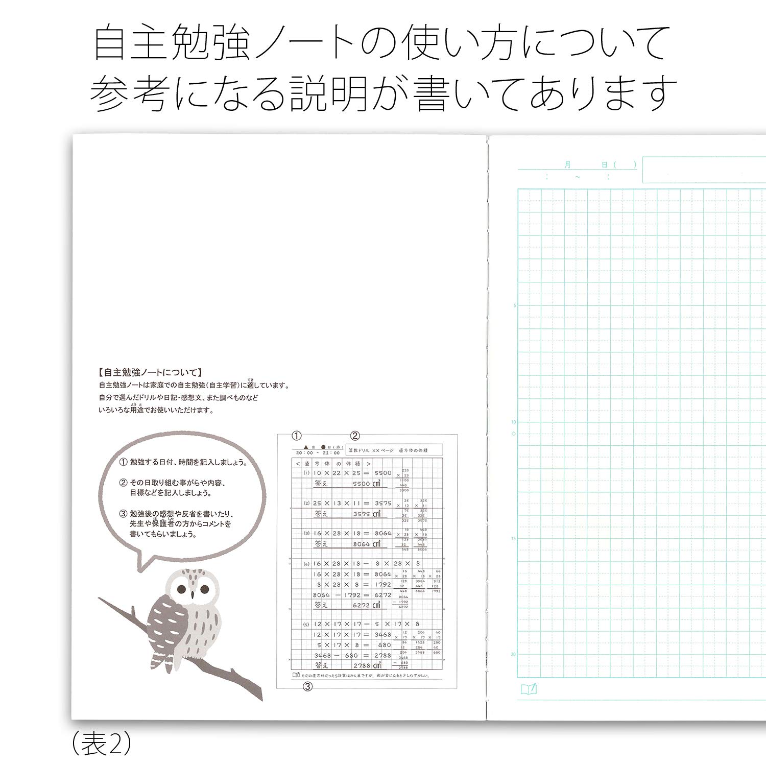 Amazon.co.jp: アピカ 学習帳 スクールキッズ 5mm方眼 自主勉強
