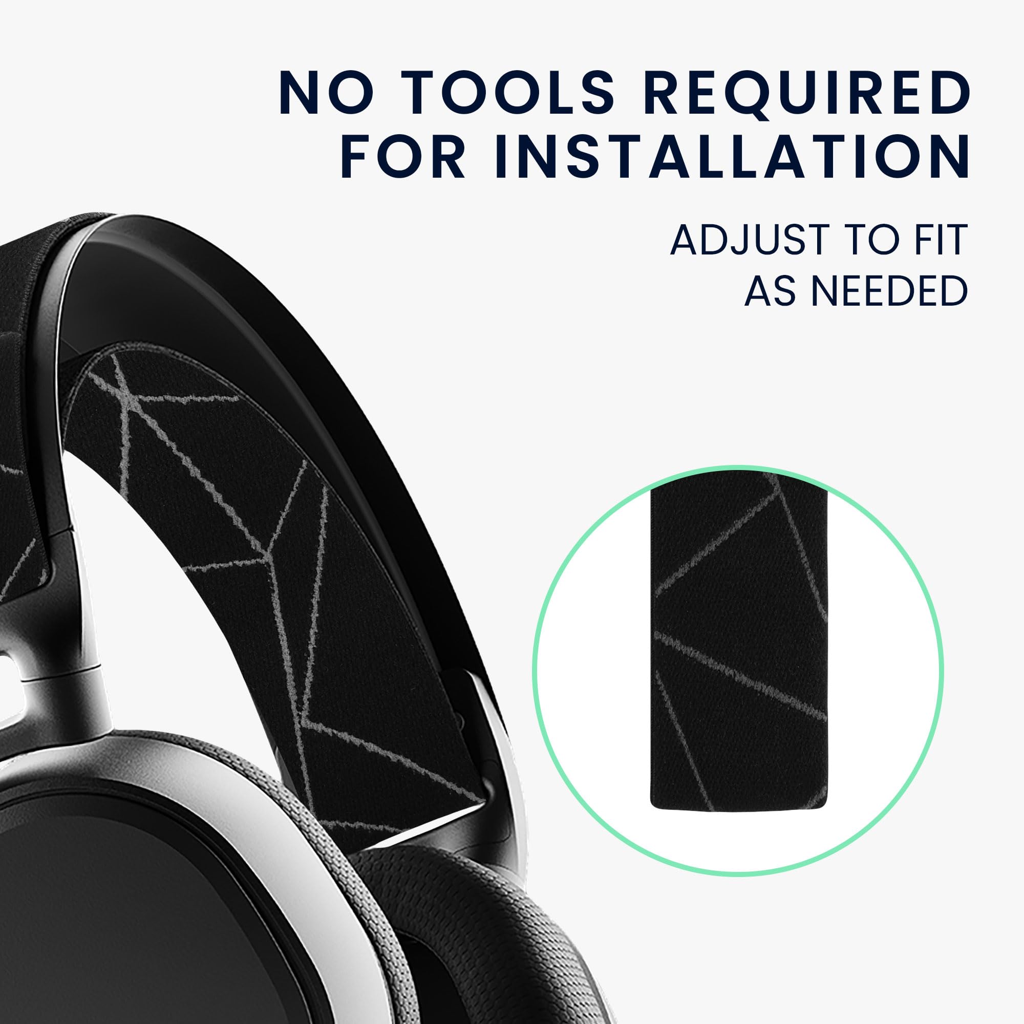 Yizhet Ersatz Ohrpolster Für SteelSeries Arctis – Komfortabel, Schwarz, 2 Stück