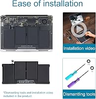 BLESYS A1466 Akkumulátor MacBook Air 13" Laptophoz - 7200mAh Lítium Polimer - Kompatibilis A1369/A1466 (2010-2017) Modellekkel - Szerszámokk 5