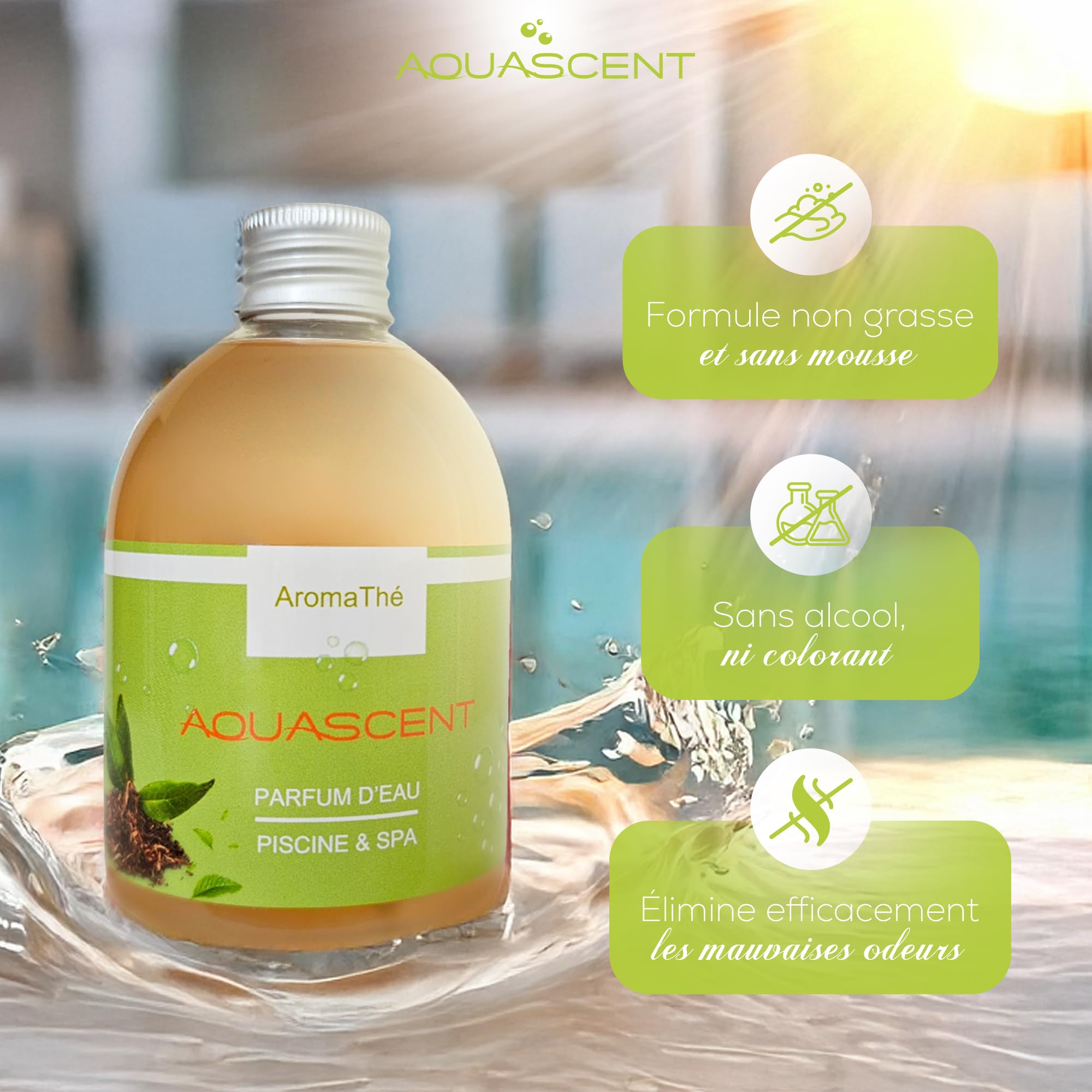 Parfum Piscine et Spa Aroma-THÉ (Thé Vert) 250ml