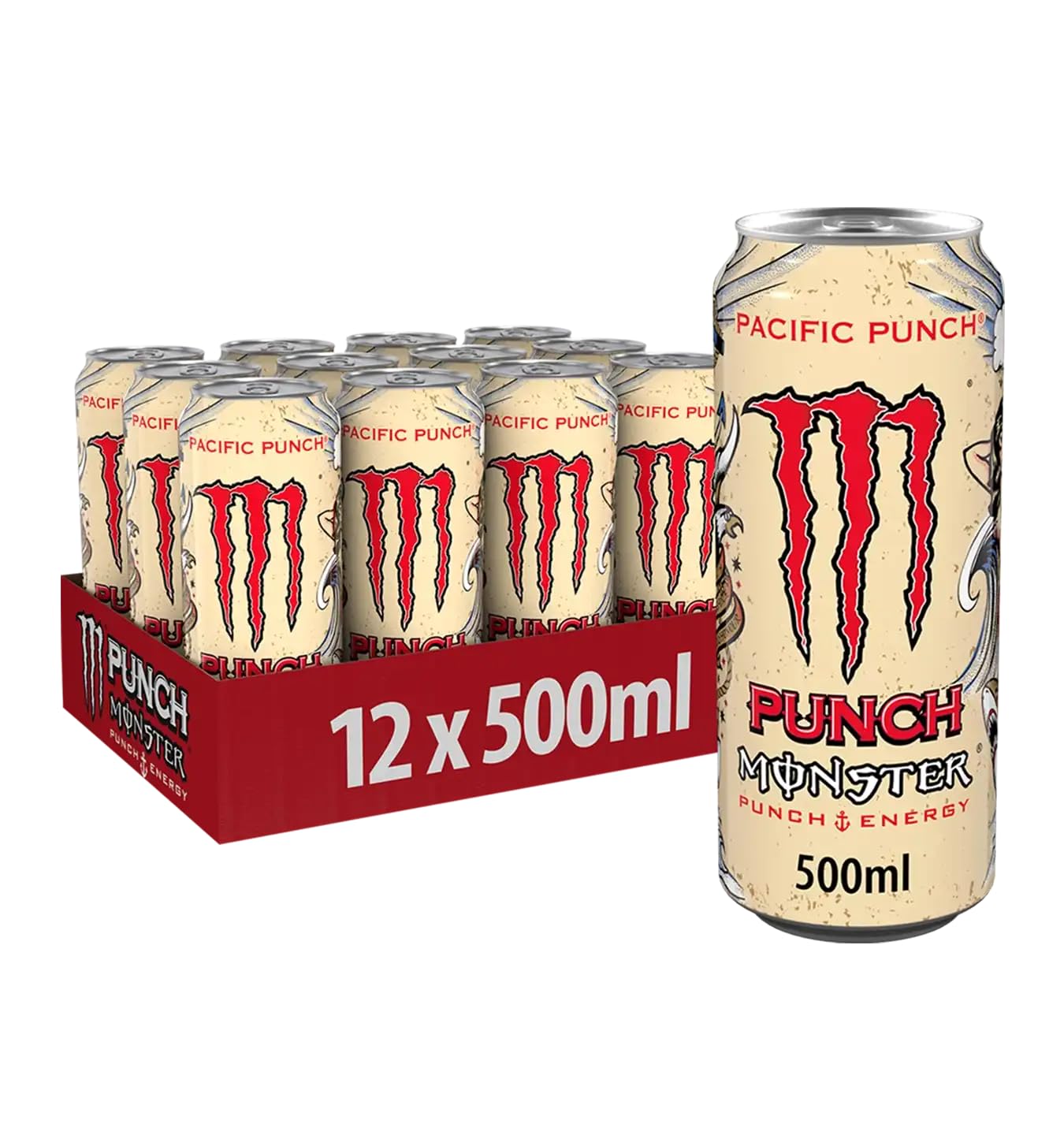 Monster Energy - Pacific Punch By Savoy Impex Energy Drink 500ml (Pack Of 12)-image-10