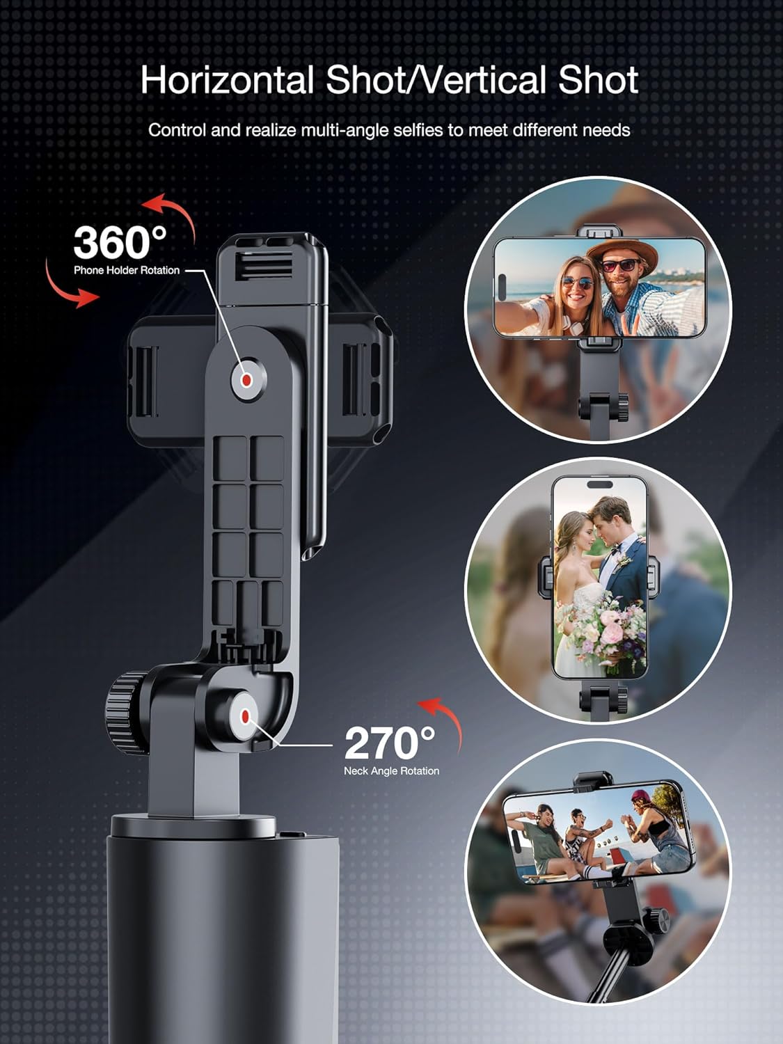 3 in1 Phone Tripod 67'' with Vlog Selfie Monitor with Light, 2'' in Back Camera Screen Mirroring with Wireless Remote, Selfie Stick Tripod Vlog Monitor for Phone Android Tiktok Content Creator