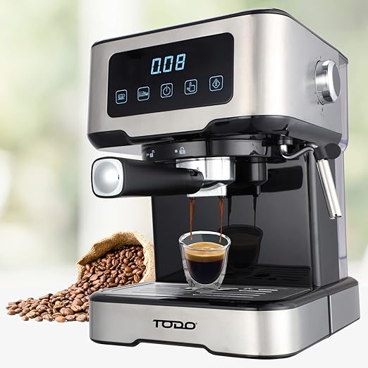 TODO Espresso Coffee Machine Maker Automatic Touch Control LED Display