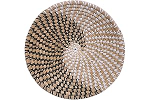 Woven Wicker Rattan Wall Basket Decor: Enhance Your Home with Japandi Charm
