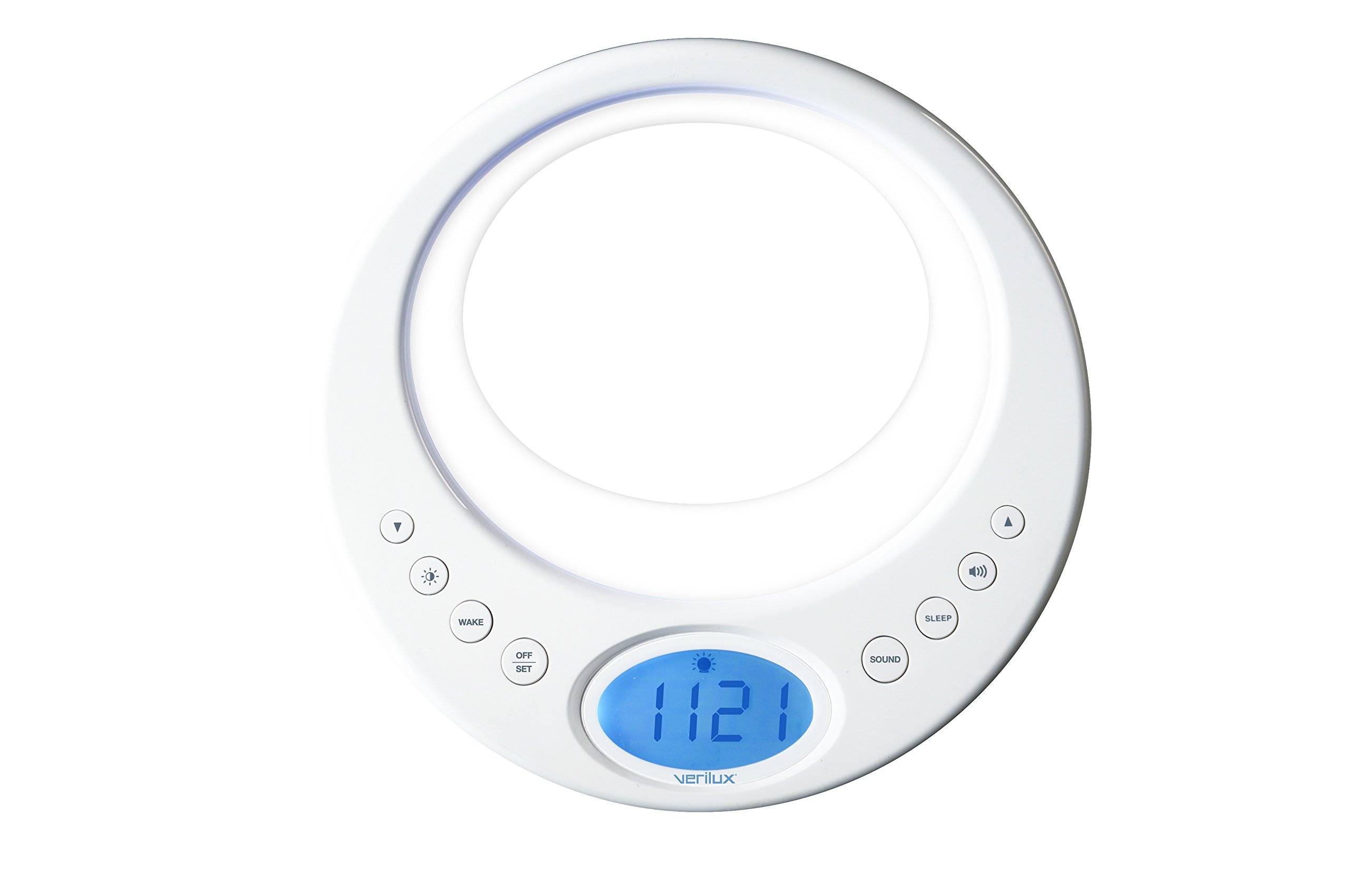 Verilux Rise and Shine Alarm Clock and Sleep System with Color Changing LED Light