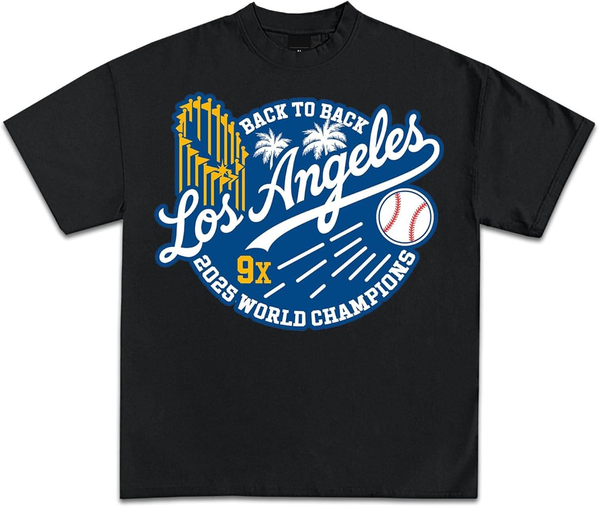 Baseball 2025 World & League Champions T-Shirt | Los Angeles LA