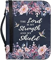 Vista 29 de Bolsas de cuero para iglesia, funda de Biblia gris león, bolsa protectora de la Biblia de poliuretano, funda de transporte portátil con asa
