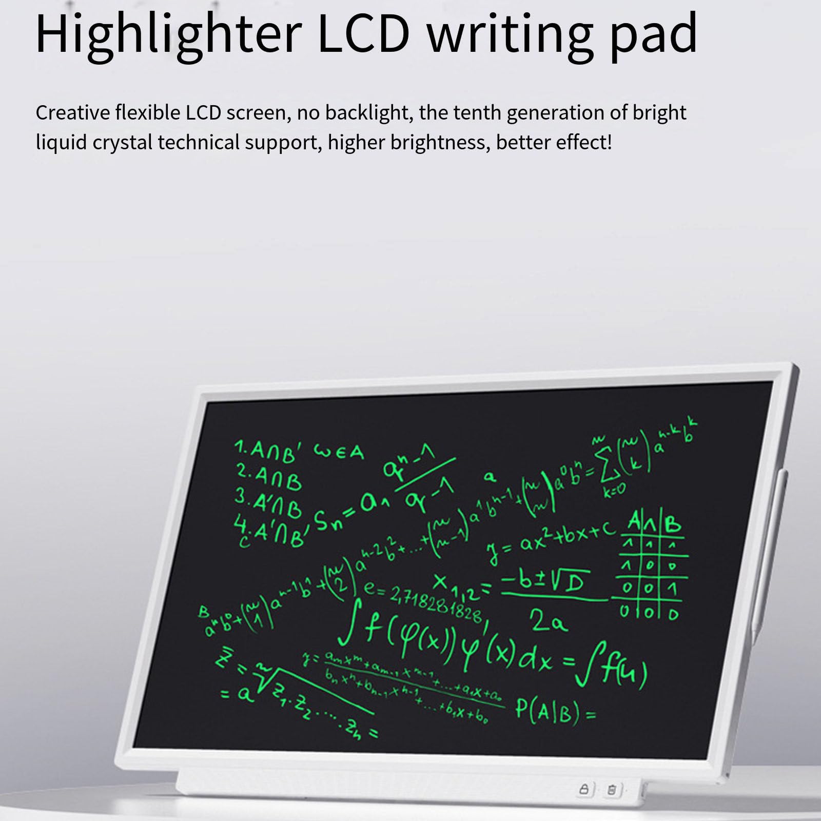 24 pollici grande schermo Business Training Lcd Handwriting Board Light Energy Meeting Progetto Blocco note