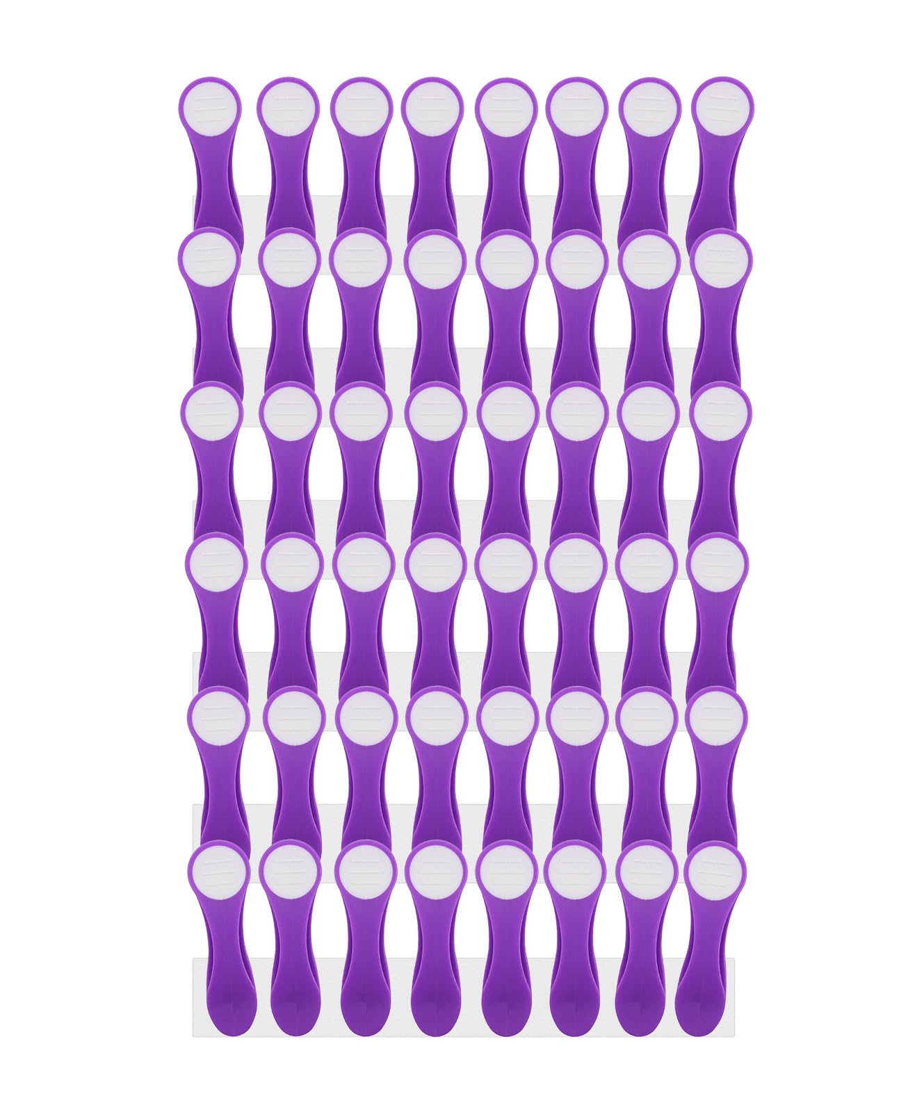 Trendfinding Purple, Grey 48 Clothes Pegs With Springs Made Of Stainless Steel Soft Grip Soft Touch Soft Touch Purple
