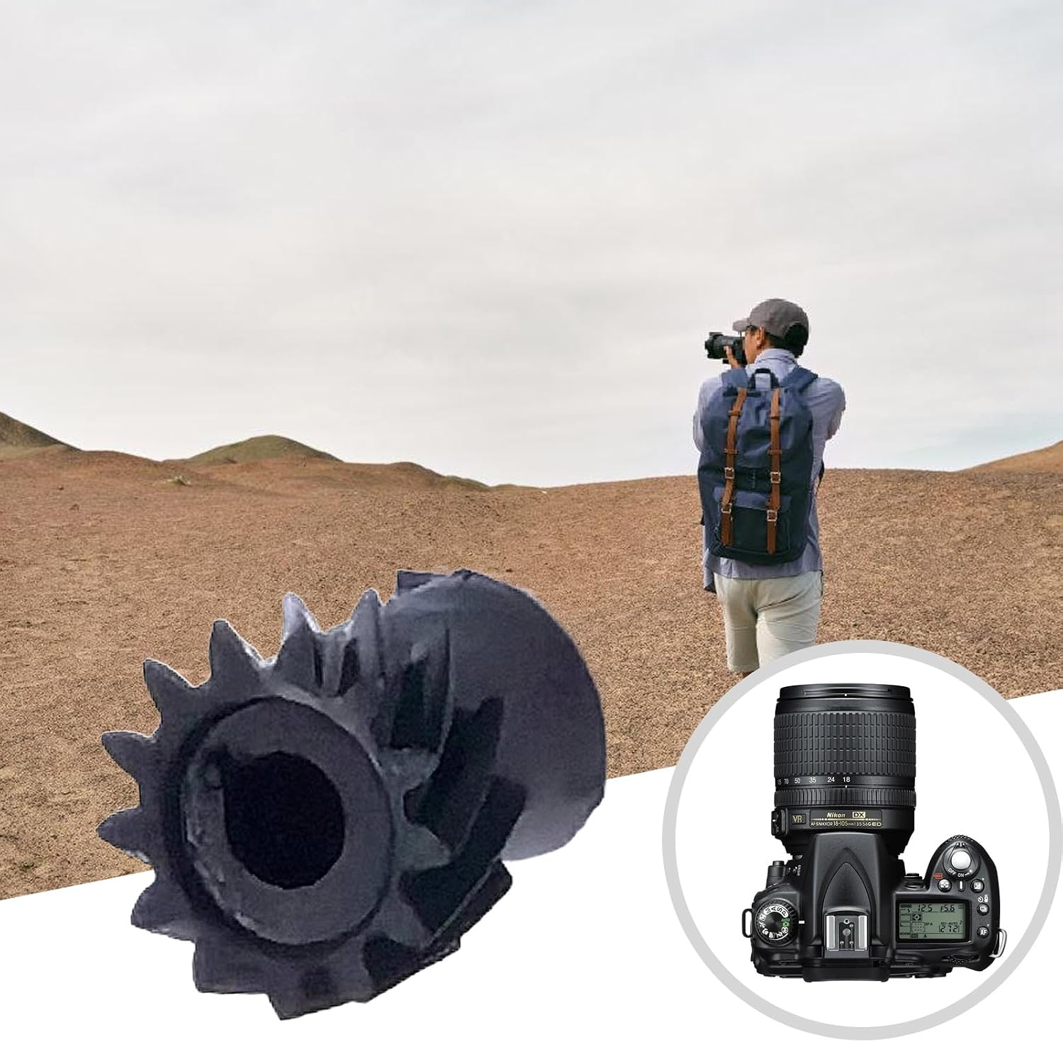 3pcs Optimal Camera Autofocus Apertures Motor Gear for D90 D80 Simple Setups for Photography Aficionados Motor Gear