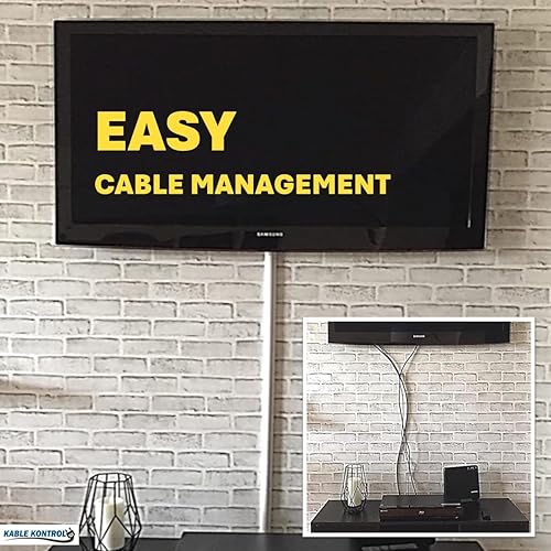 Miniatura 6 de Kable Kontrol Ocultador de cable semicircular, cubierta de cable, cables de montaje en pared de TV, canaleta para cables, cubiertas decorativas de