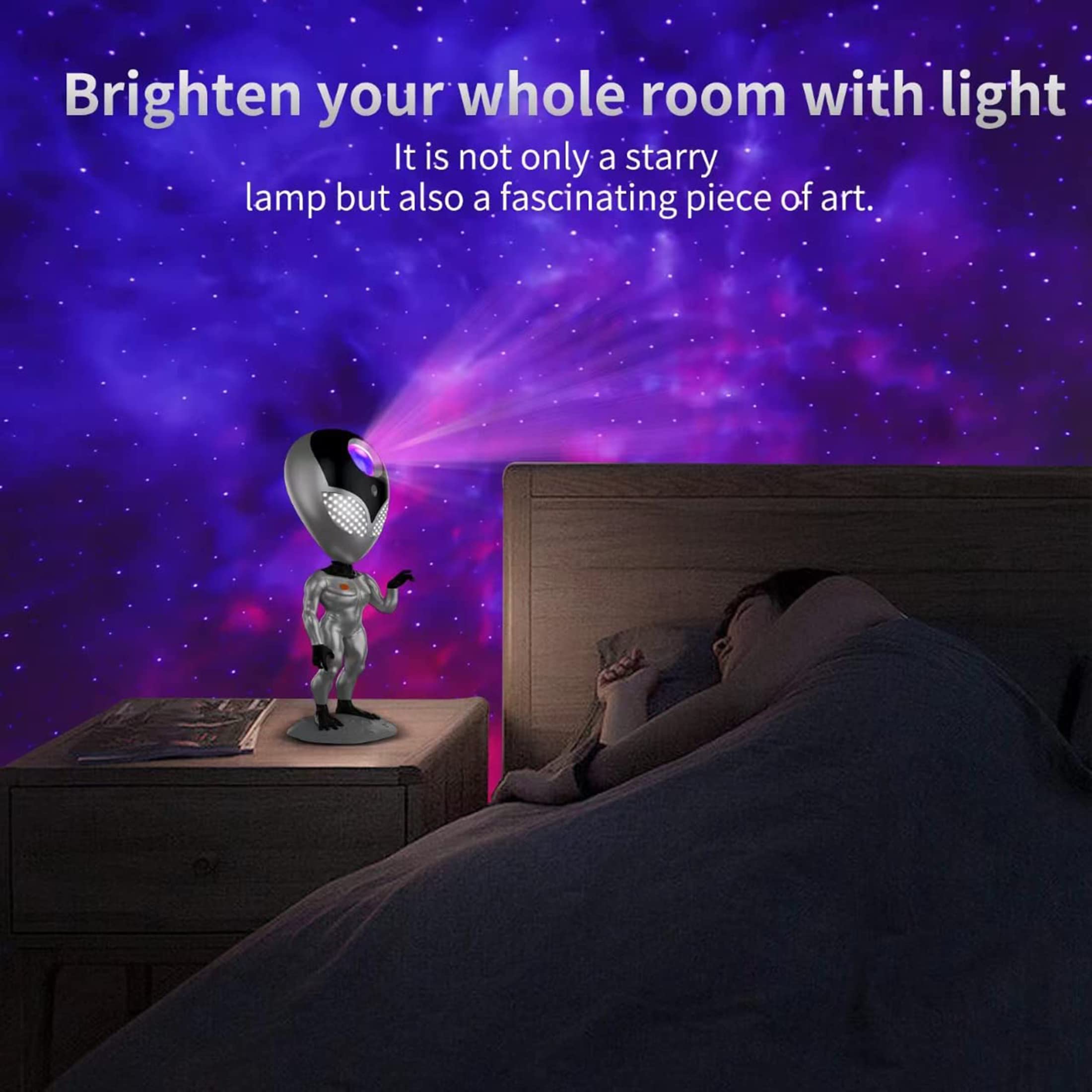 Projecteur Ciel Etoile, Nébuleuse LED Projecteur Starry Sky Night Light Veilleuse Enfant avec Télécommande, Projecteur de Chambre et de Plafond, Meilleurs Cadeaux pour Enfants et Adultes