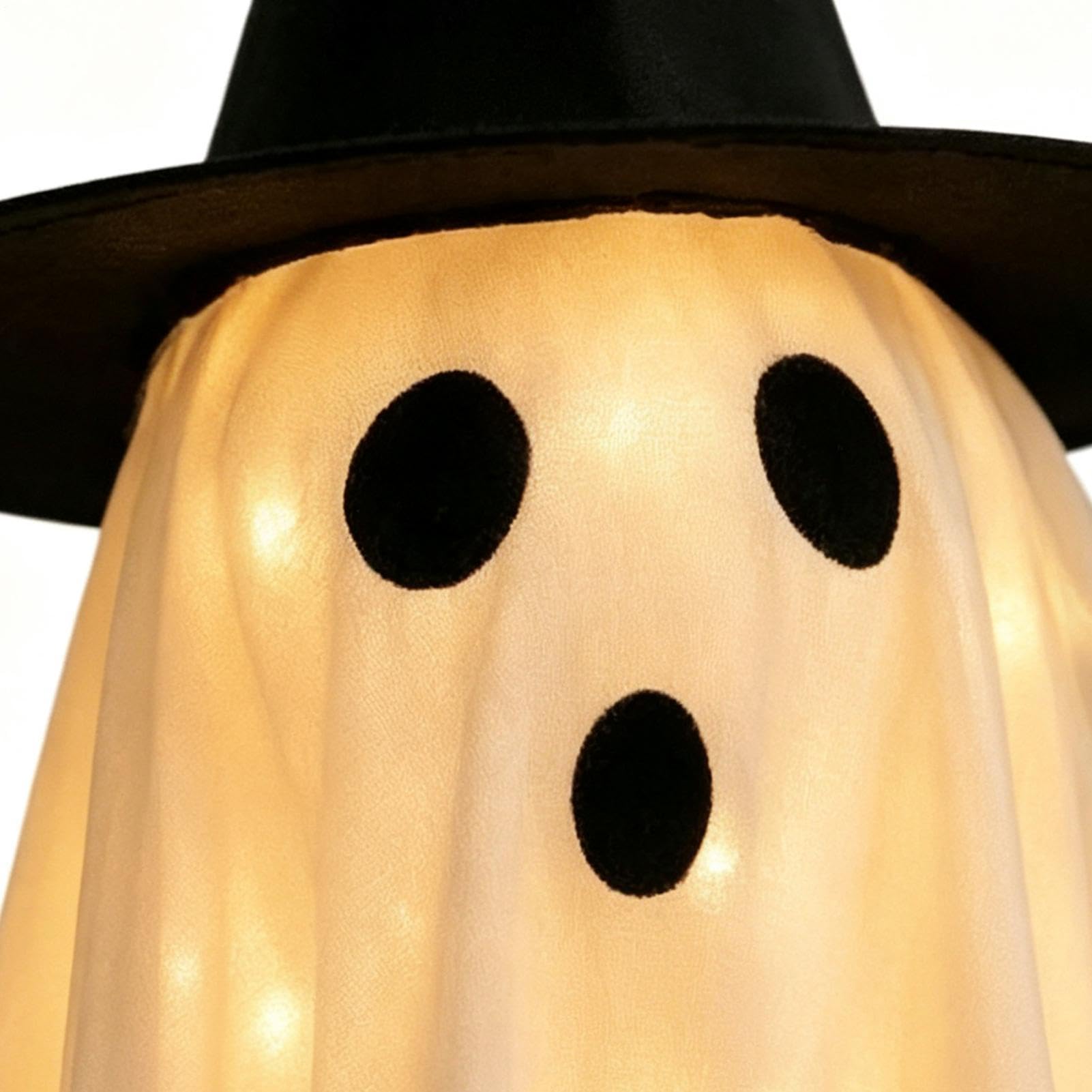 Halloween duch świecący duch spacerujący pies nawiedzony dom figurki