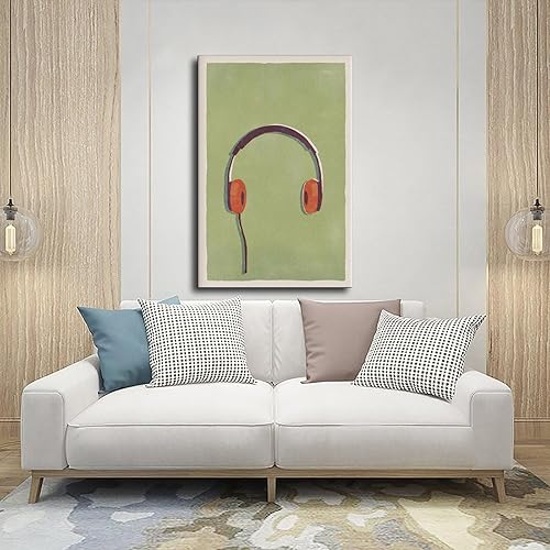 Miniatura 5 de 90s Music Retro Headphones Poster for Room Aesthetics Canvas Wall Art Print Frame 12x18inch