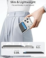 Vista 3 de Cartera para MagSafe, Soporte para 3 Tarjetas, Cartera Magnética Delgada para Teléfono para iPhone 17/16/15/14/13/12 Pro Max Plus Air Series, Negro