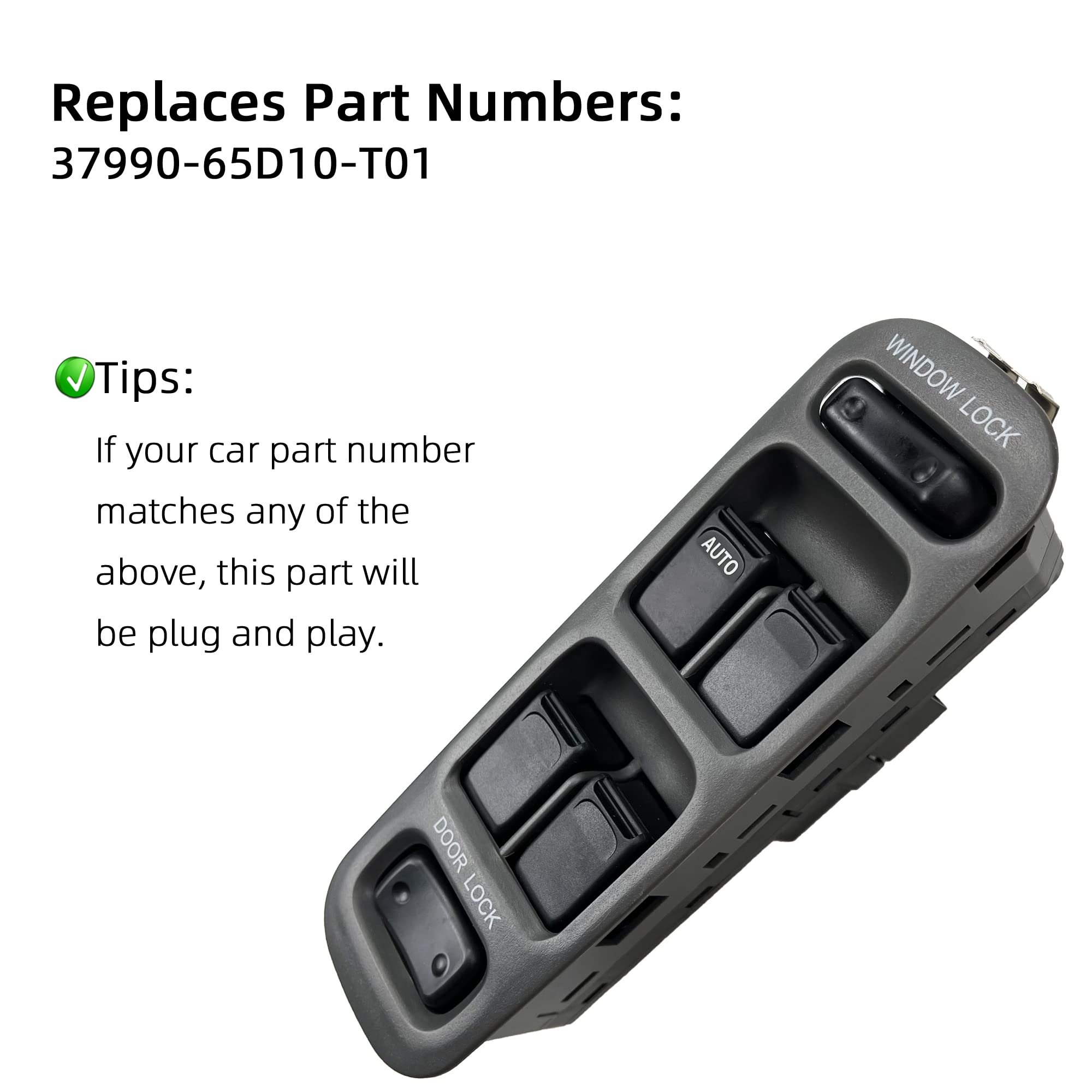 Amazon.com: ORIGINSUN 37990-65D10-T01 Master Power Window Switch