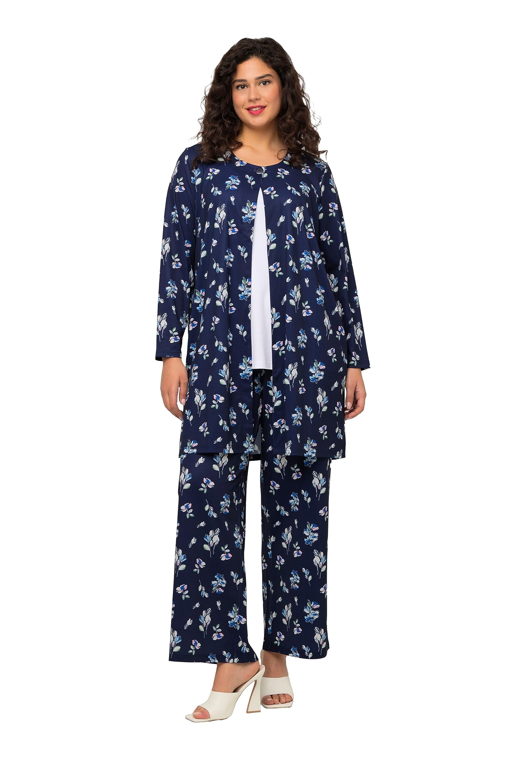 Ulla Popken Femme Veste en Jean
