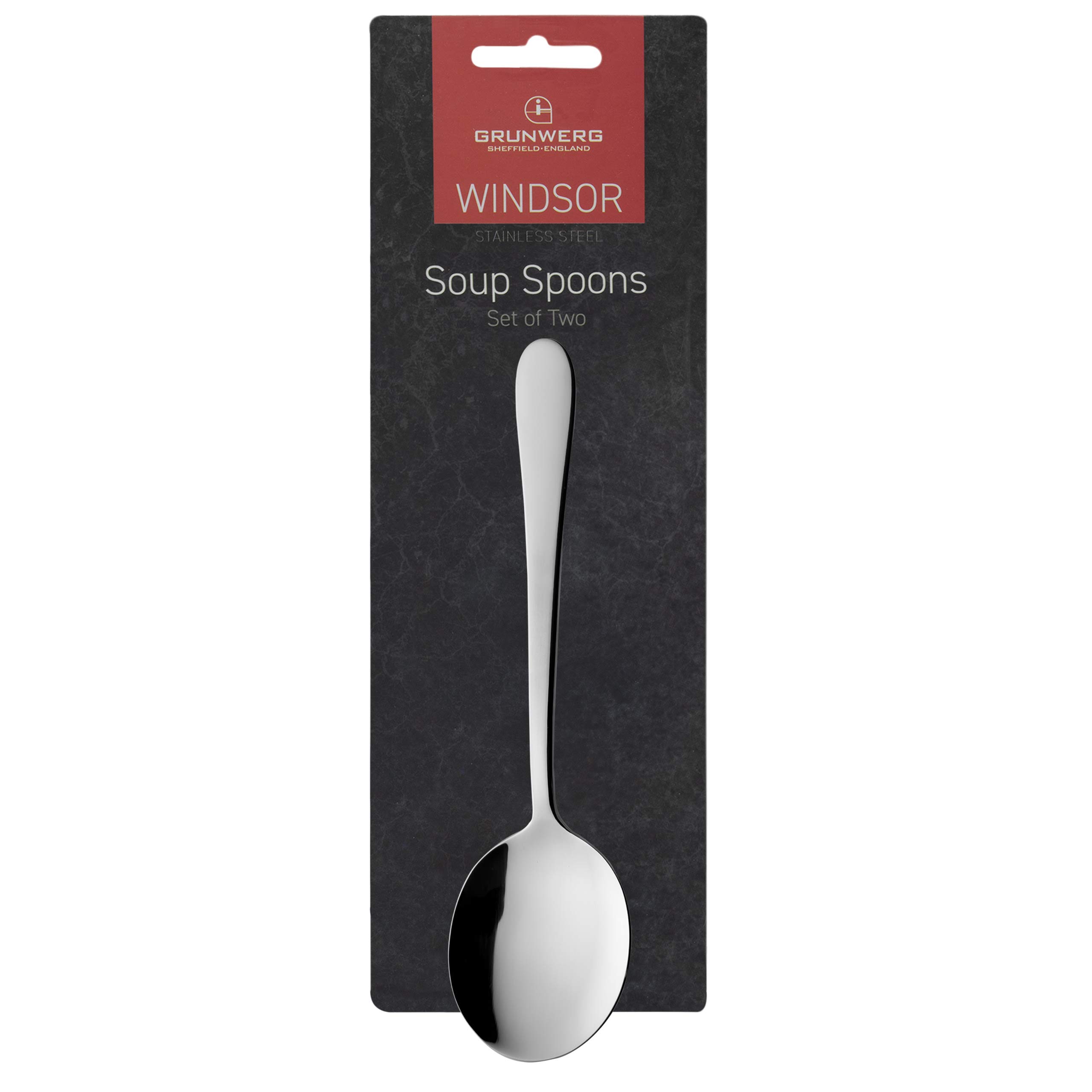 Grunwerg GLWDR/C Gravy Ladle 16 cm, Stainless Steel, Black