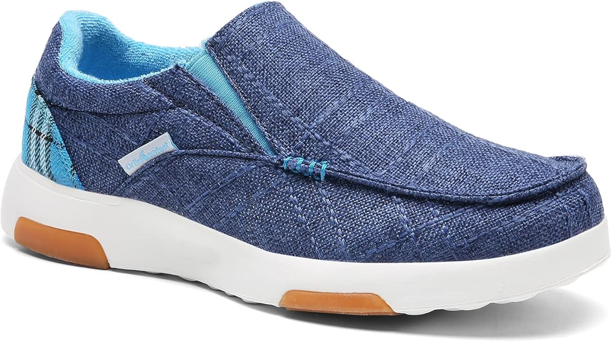 Women Slip On Shoes,Plantar Fasciitis Canvas Loafers with