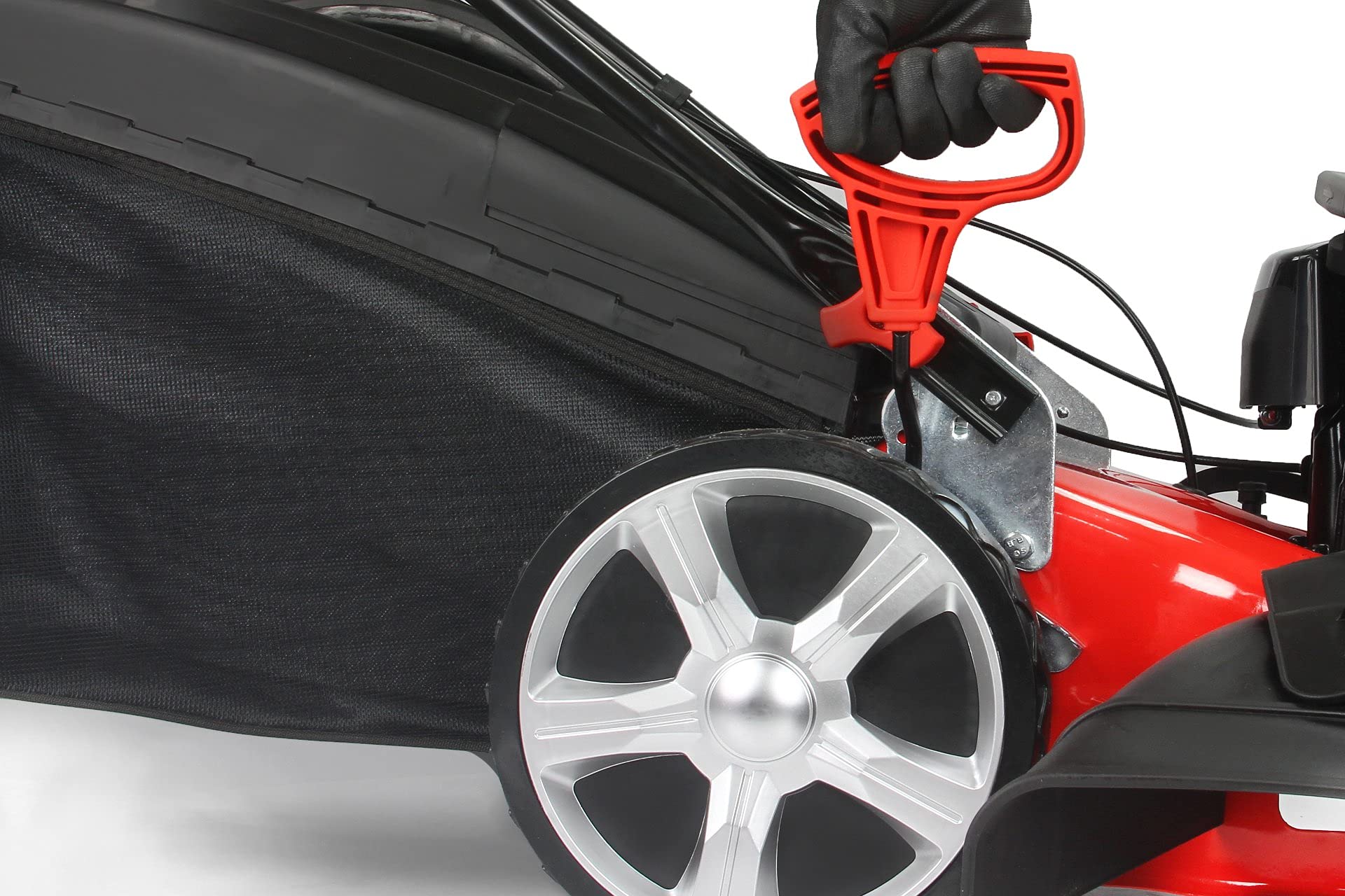 Tosaerba rasaerba a scoppio 173cc Benzina 4.35 CV 3,2KW semovente trazionato area di taglio da 53cm cestino 60 Litri