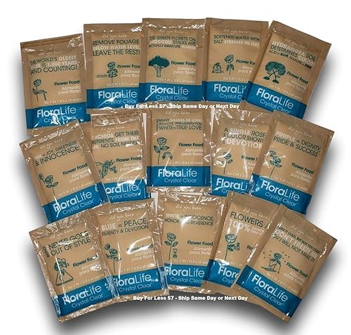 Miniatura 5 de Cut Flower Food Floralife Crystal Clear Polvo 0.18 oz Paquetes Fresh Stock (100)