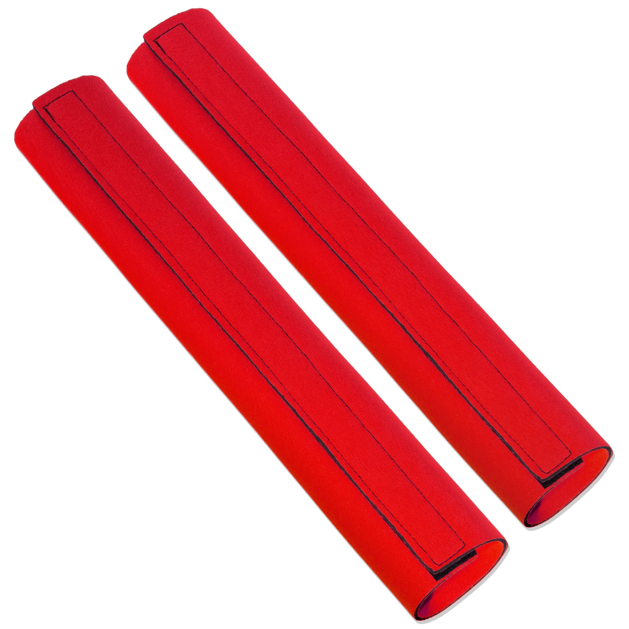 Paraforchetta in neoprene con velcro lungo, 43-50 mm, colore: rosso