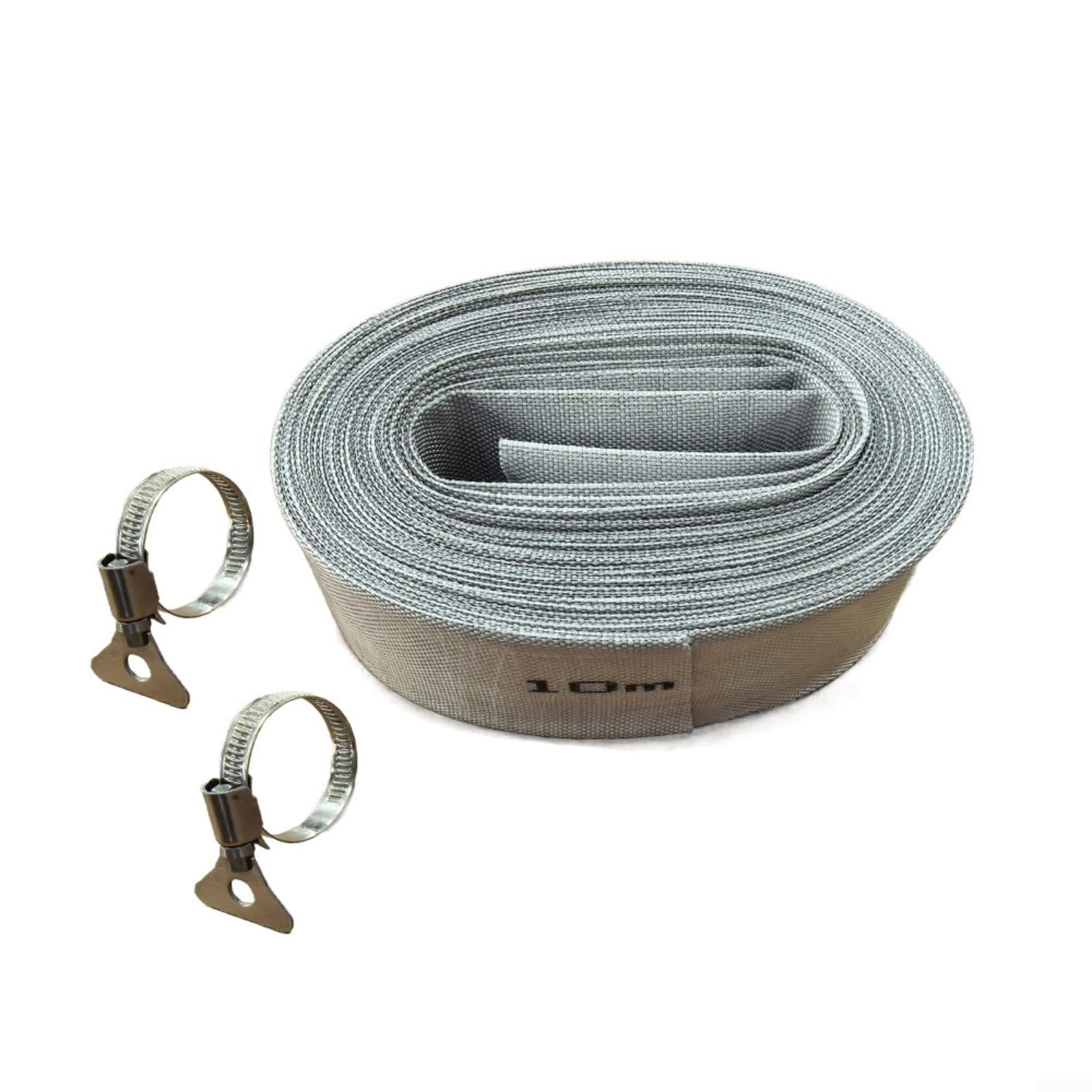 Kit tuyau flexible en tissu 10 m pour résoudre les fuites et inondations de cave