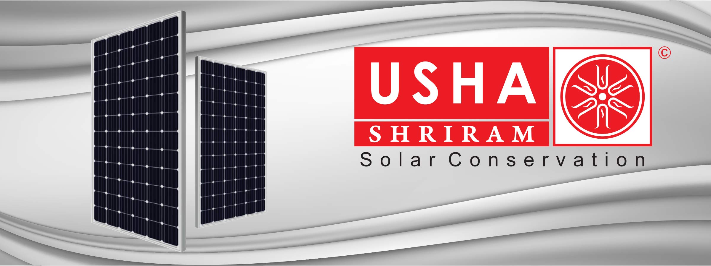 Usha Shriram Solar Panel 65 Watt-12 Volt Mono Crystalline Panel (Pack of  2), Black (US65WMD) : Amazon.in: Garden u0026 Outdoors