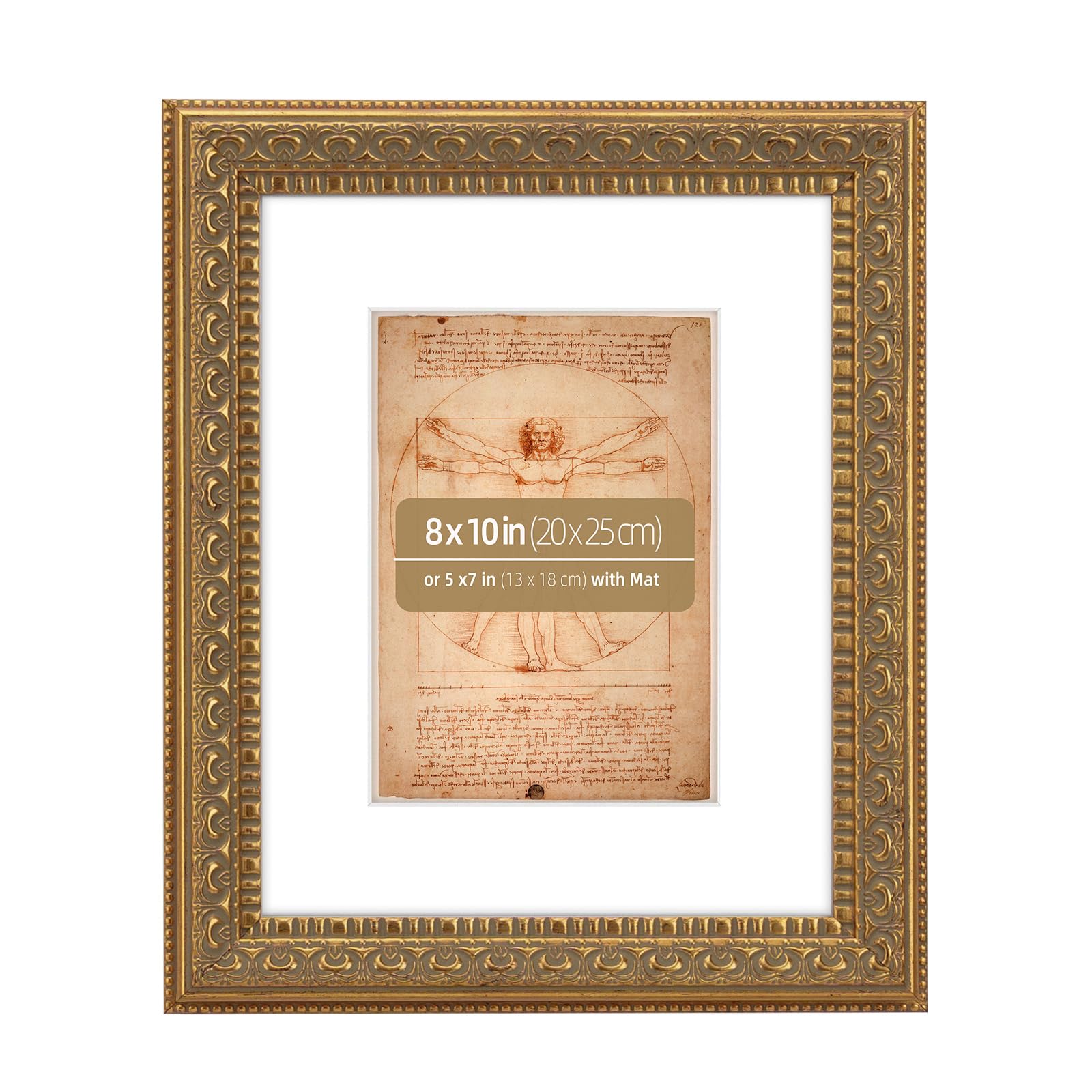 Eitida Vintage Bilderrahmen 20x25 cm in Antikgold, Klassisch