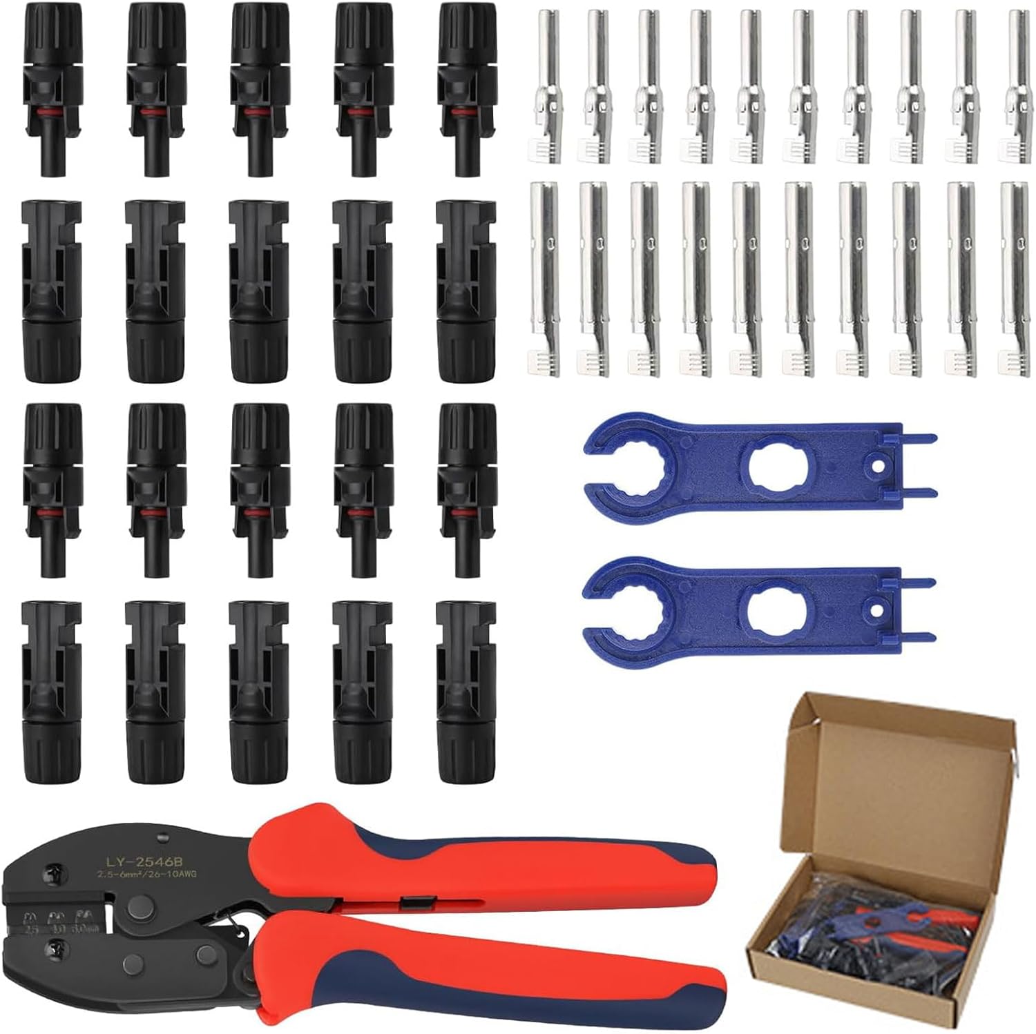 High Voltage Solar Panel Connectors – Male And Female Pairs - View #8