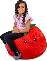 Vista 9 de Big Joe Avocado PlushiPals - Puf súper suave para niños, mezcla de poliéster de felpa ultrasuave, 2.5 pies recargable Avacado