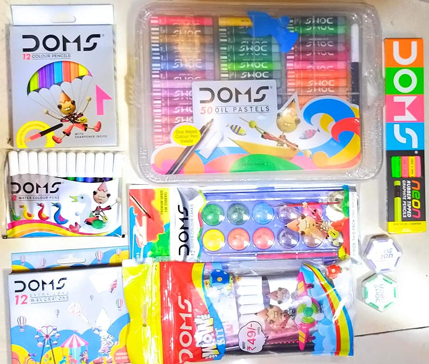 Doms Kids Complete Painting Kit, Multi-coloured, Multi : Amazon.in ...