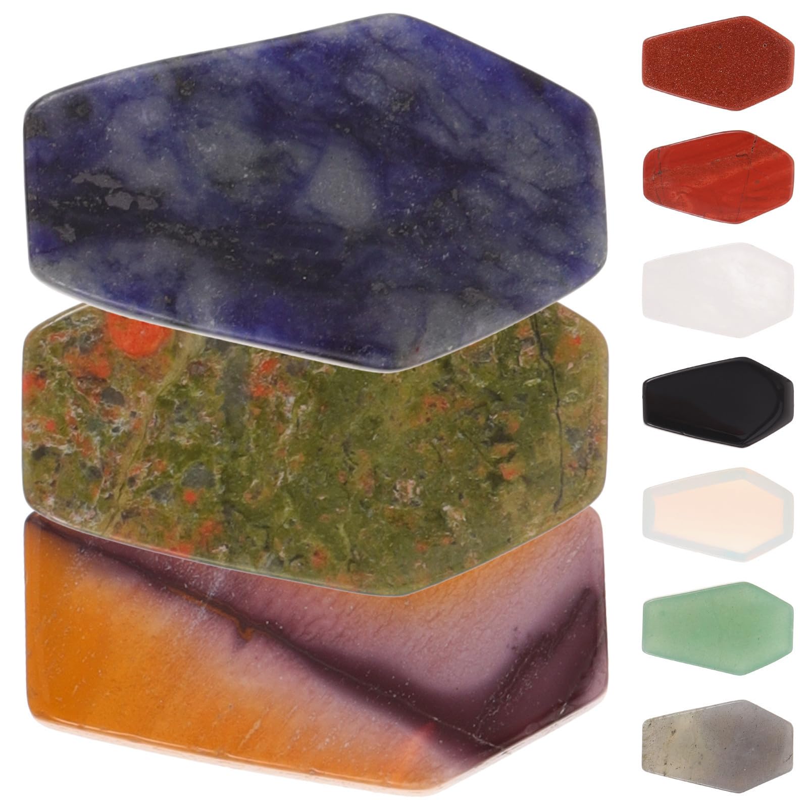 10 Piedras de Cristal en Forma de Ataúd Ideales para Decorar el Escritorio del Estudio