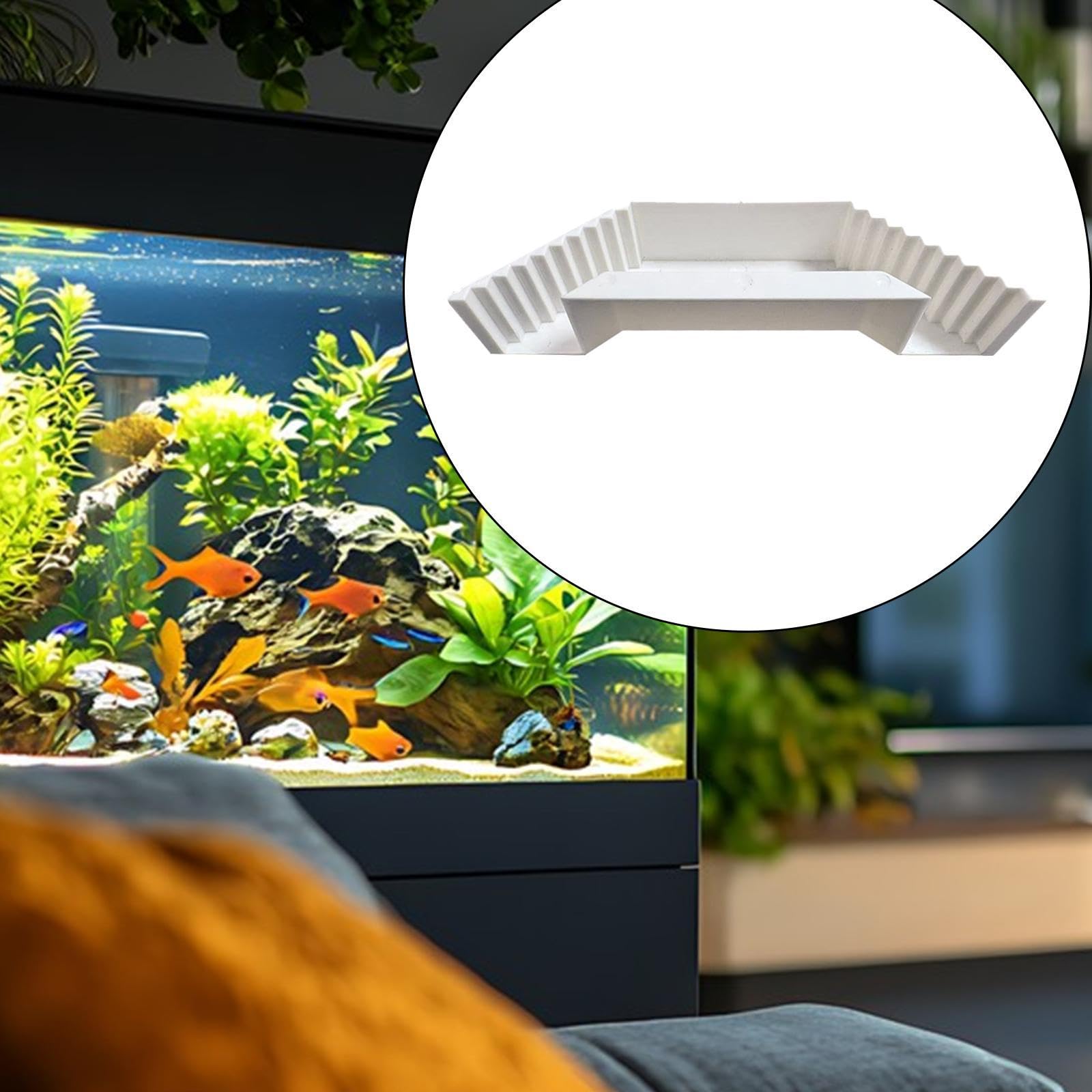 Baoblaze Aquarium Undergravel Fish Tunnel Fish Tank Hideout Hideaway Accessories Landscape Aquarium Decoration for Pond Betta Outdoor, White