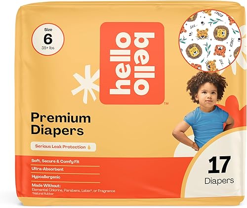 Miniatura 51 de Pañales Hello Bello, talla 4 (22-37 libras) Superstars, 21 unidades de pañales desechables premium para bebé, hipoalergénicos con sensación suave