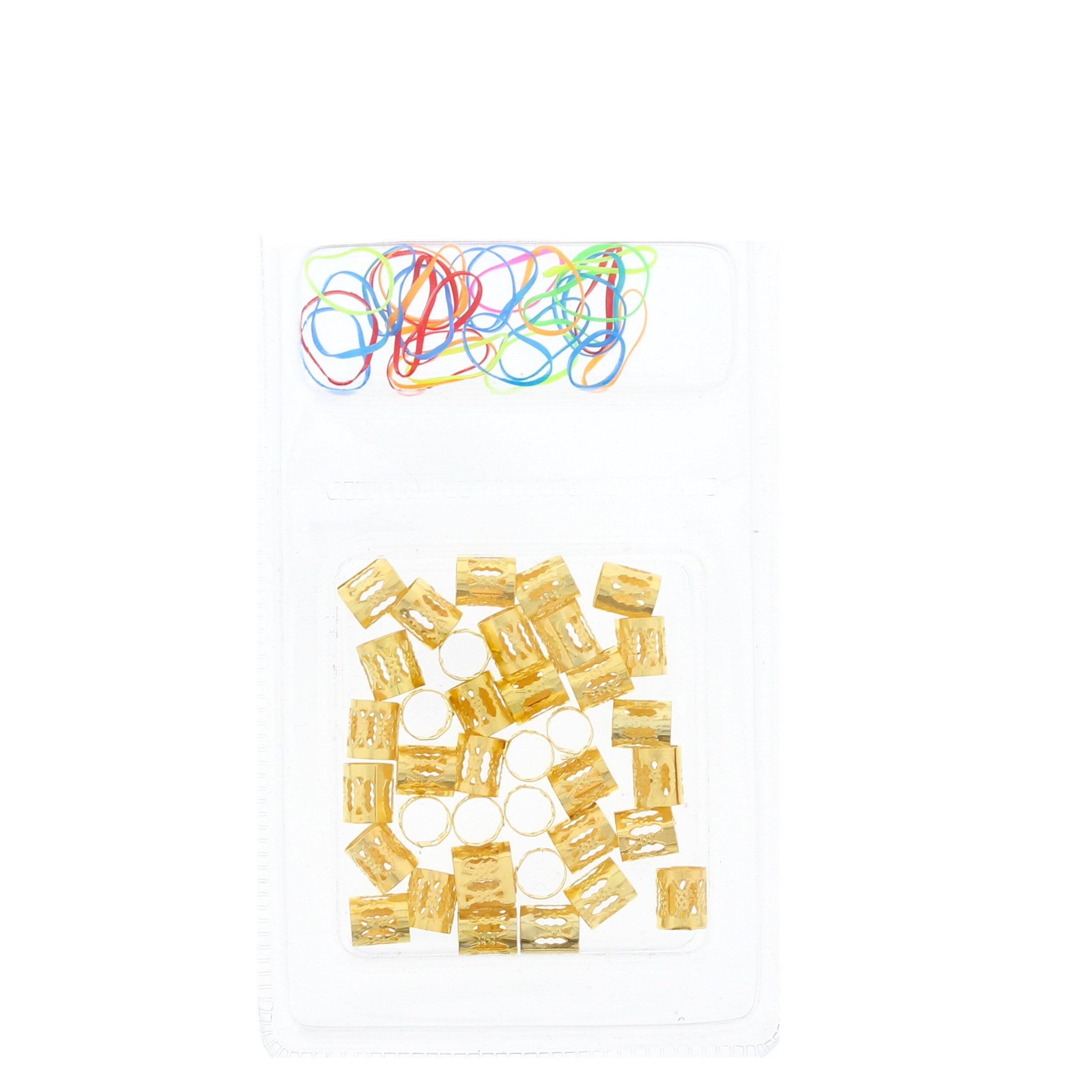 Zac's Alter Ego Women's Gold Hair Cuffs & Elastics For Braiding & Dreadlocks